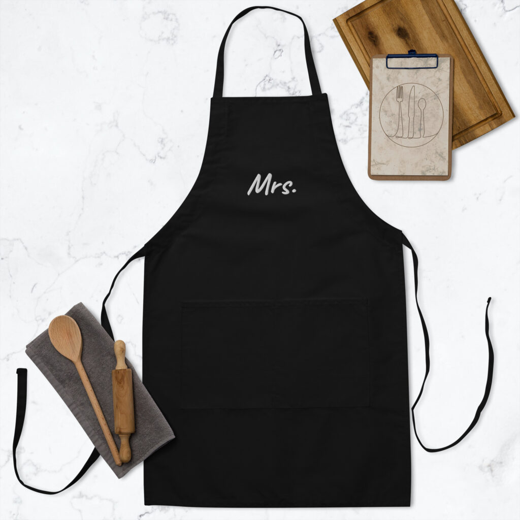 Mrs. Embroidered Apron